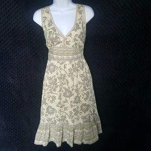 Paper Denim & Cloth floral ruffle hem dress boho